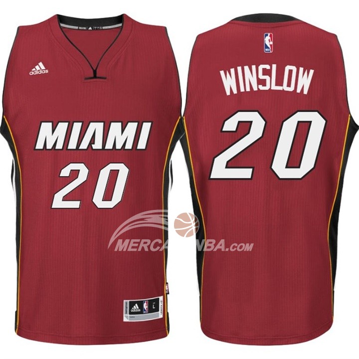 Maglia NBA Winslow Miami Heats Rojo
